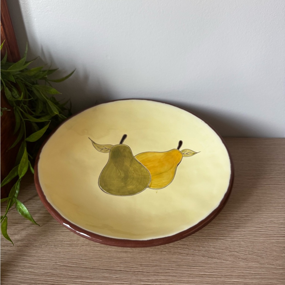 Pear Design Ceramic Plate Set of 3